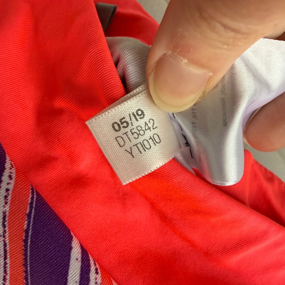 ADIDAS Golf Tennis Tween Bright Multicolor Geometric Stripe Girls Skort, XL - Picture 7 of 7